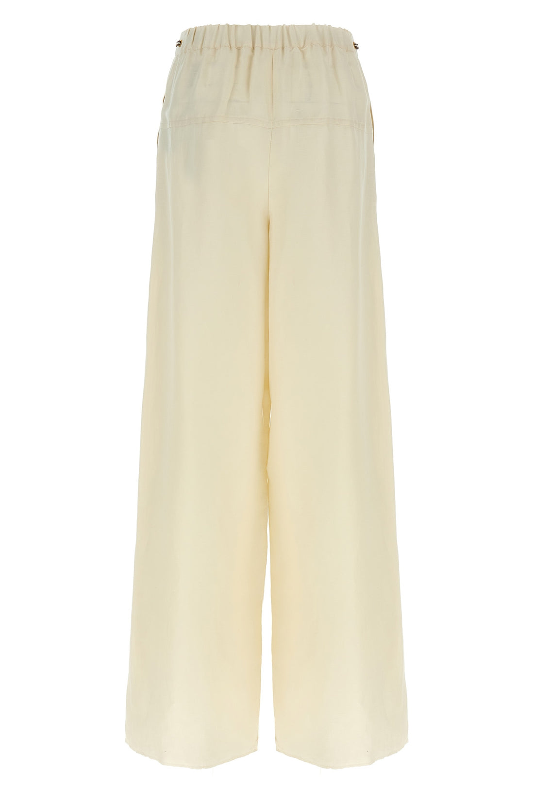 MAX MARA 36 onore pants in washed linen and silk twill