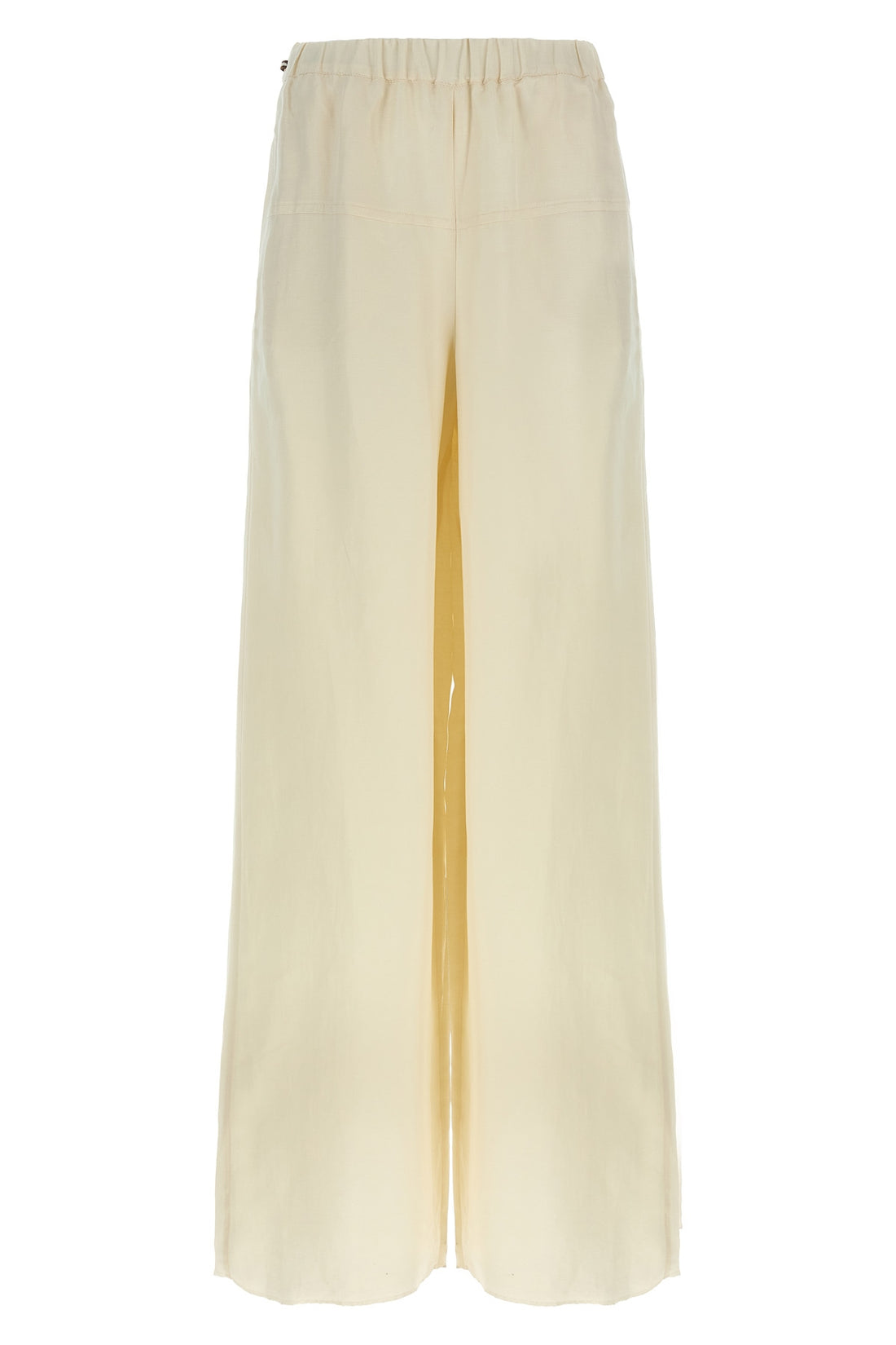 MAX MARA 36 onore pants in washed linen and silk twill