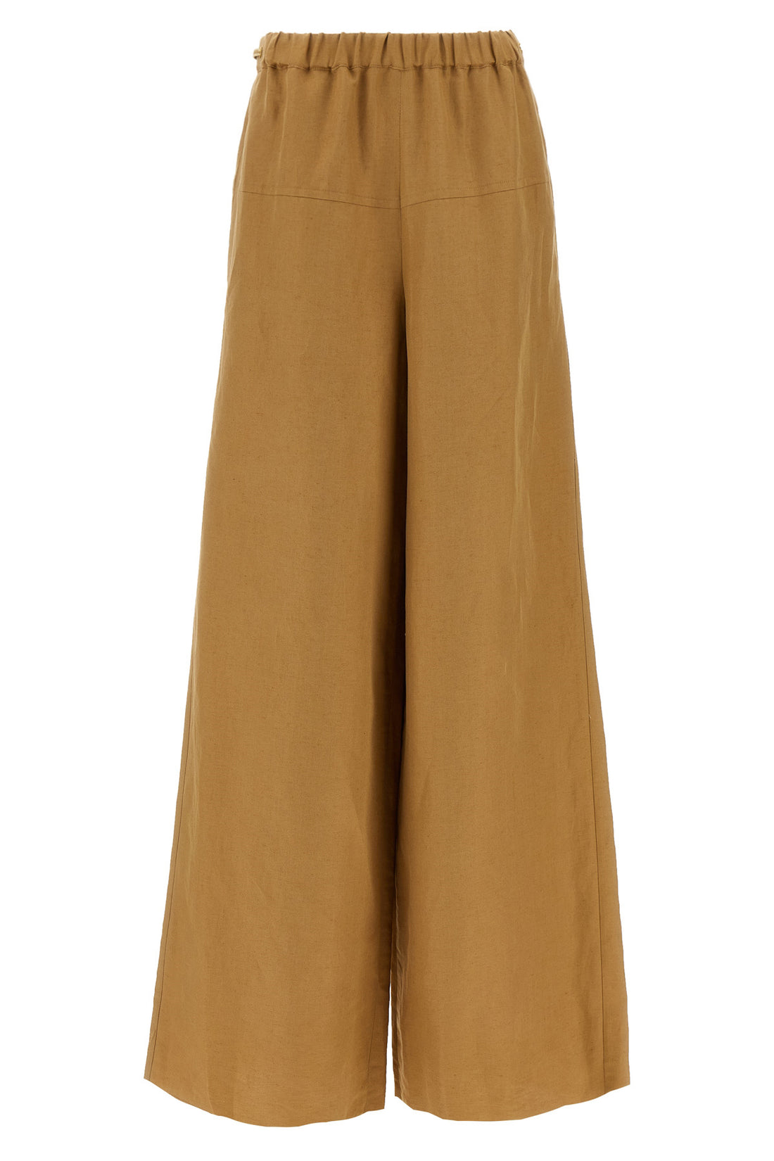 MAX MARA 36 onore pants in linen twill and washed silk