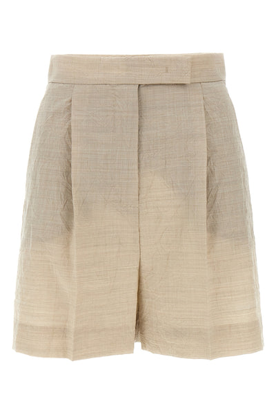 abisso1234 wool canvas shorts