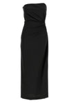 silva long dress in wool