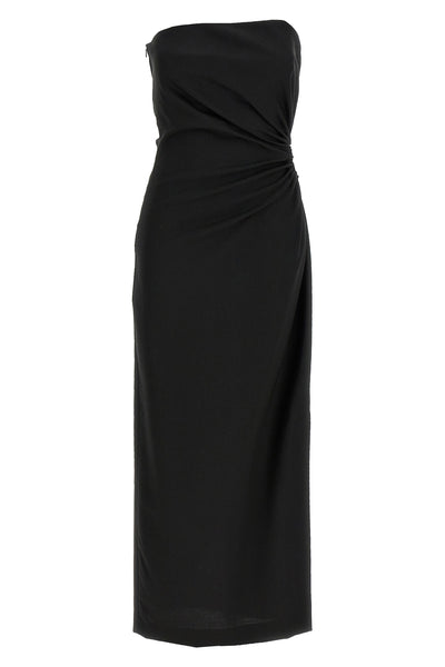 silva long dress in wool