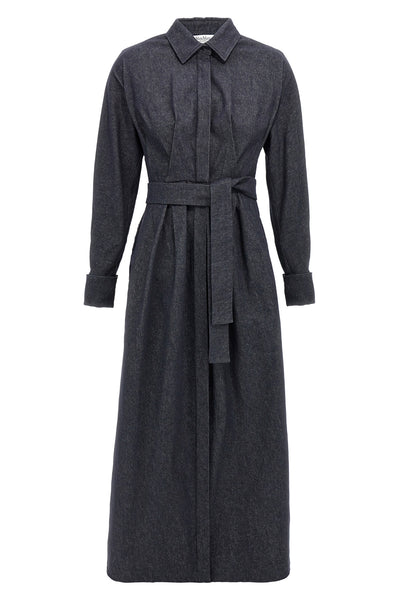 long aller shirt-style cotton dress