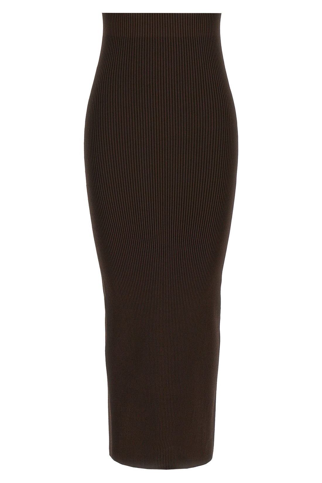 MAX MARA XS aprile1234 long skirt in ribbed stretch viscose crepe yarn