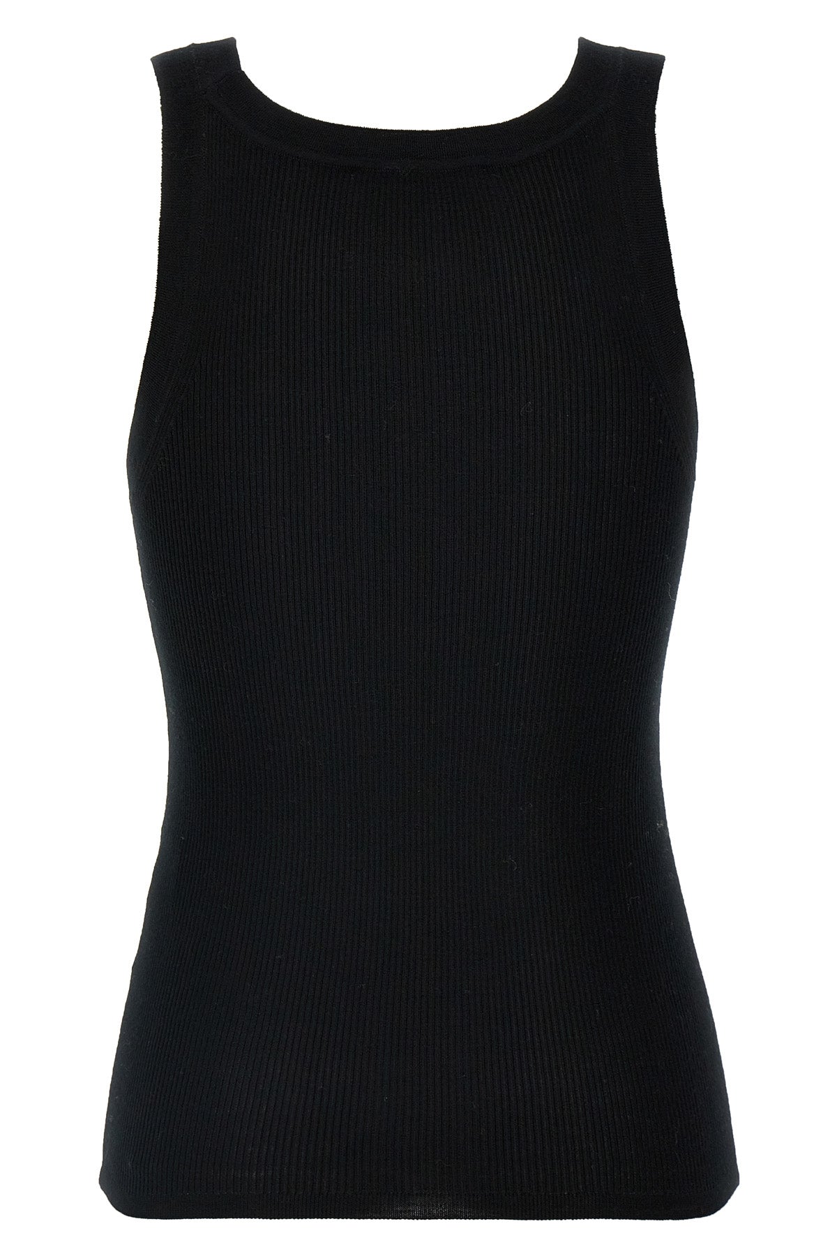 eliadi top in stretch ribbed wool yarn