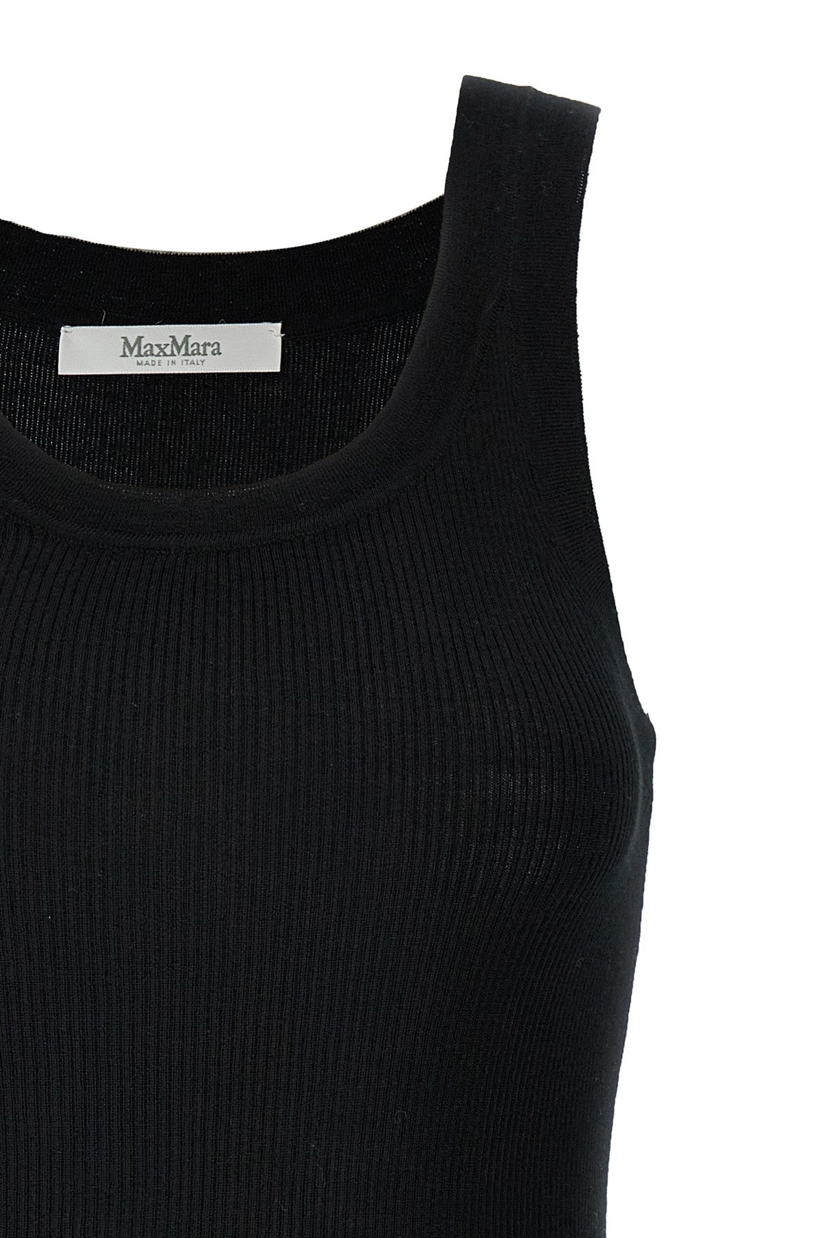 eliadi top in stretch ribbed wool yarn