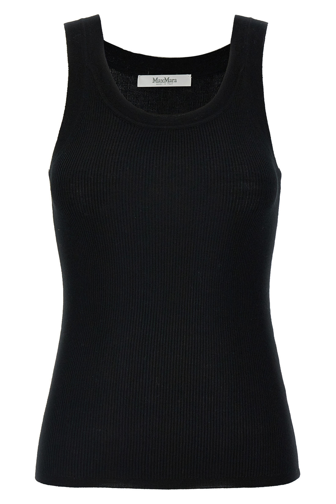 MAX MARA L eliadi top in stretch ribbed wool yarn