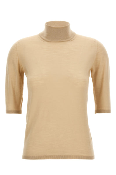 cecina turtleneck in shaved wool yarn