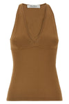 armida1234 top in stretch viscose crêpe yarn worked in fabric stitch