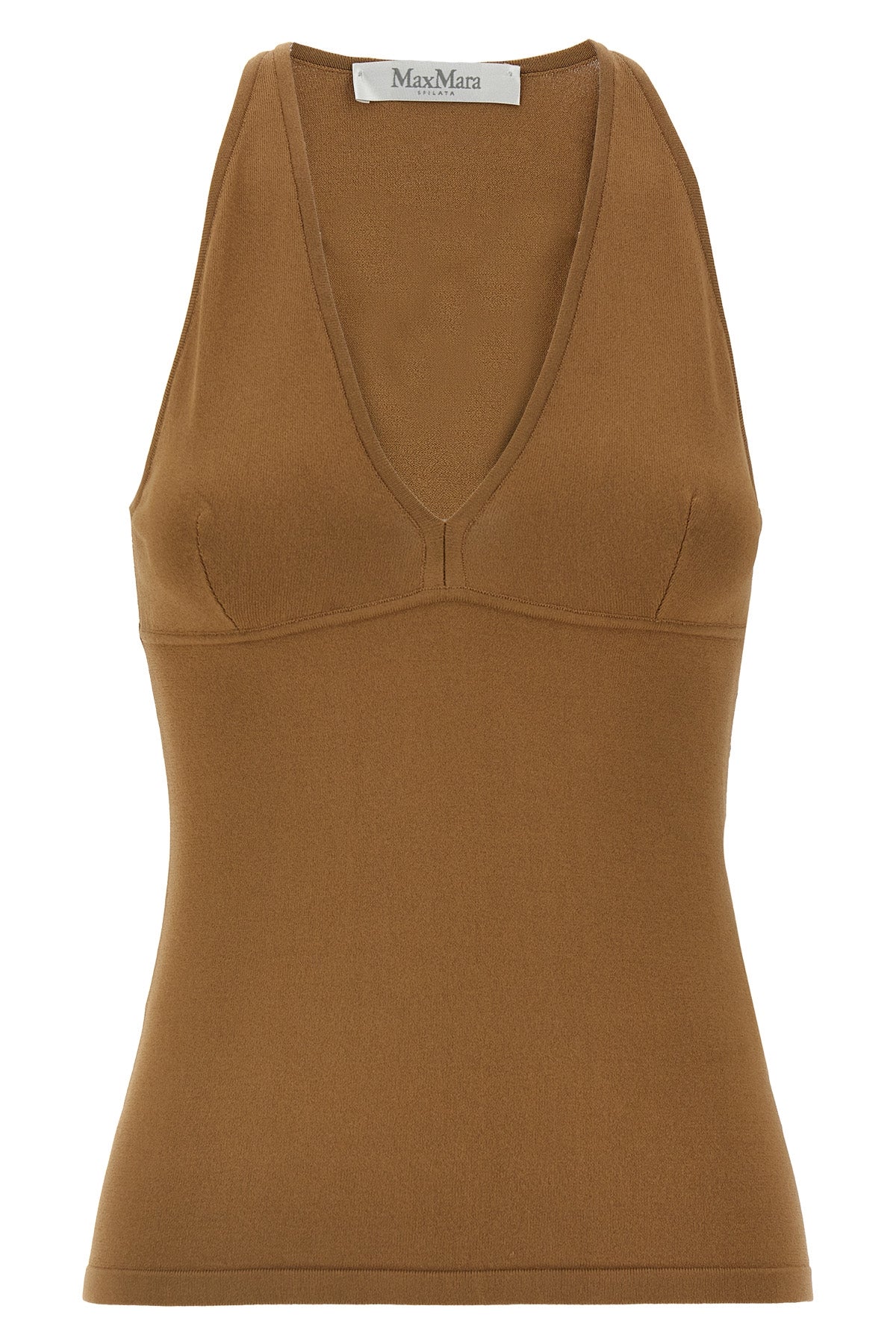 armida1234 top in stretch viscose crêpe yarn worked in fabric stitch