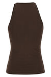 armida1234 top in stretch viscose crêpe yarn worked in fabric stitch