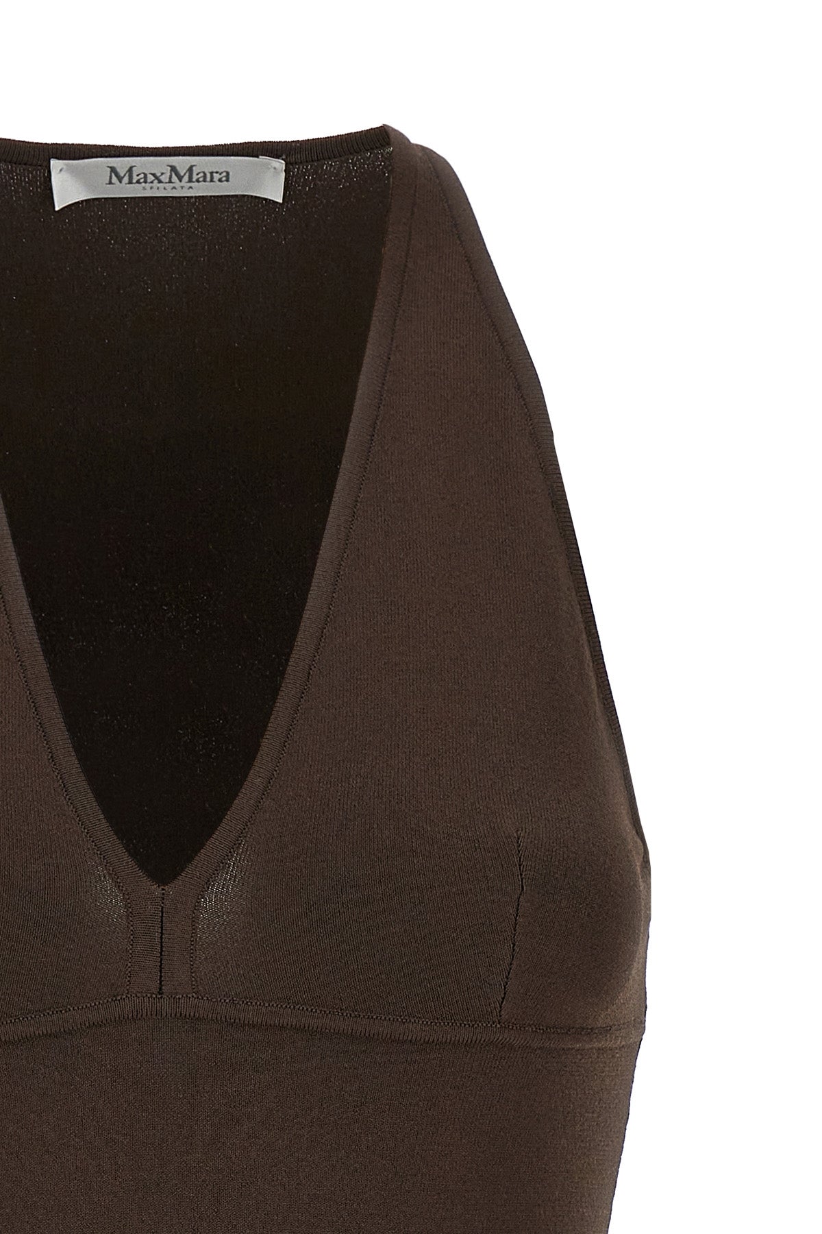 armida1234 top in stretch viscose crêpe yarn worked in fabric stitch