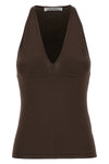 armida1234 top in stretch viscose crêpe yarn worked in fabric stitch