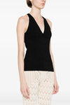 armida1234 top in stretch viscose crêpe yarn worked in fabric stitch