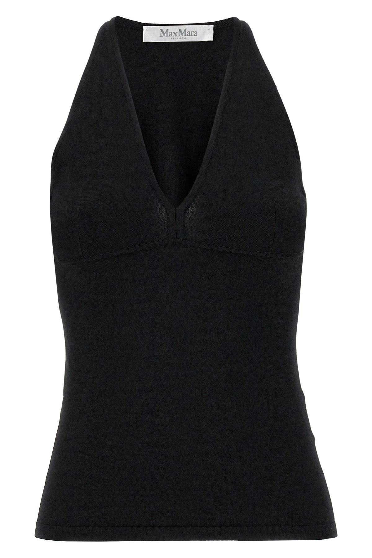 armida1234 top in stretch viscose crêpe yarn worked in fabric stitch
