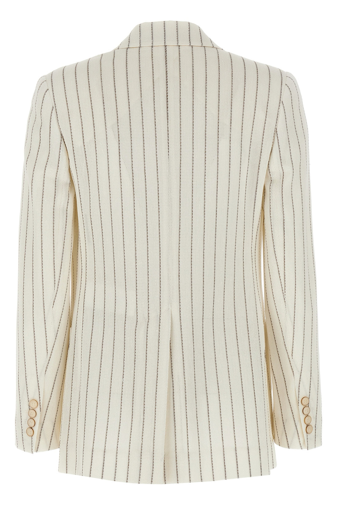 MAX MARA 42 jadi single-breasted blazer in cotton and linen blend