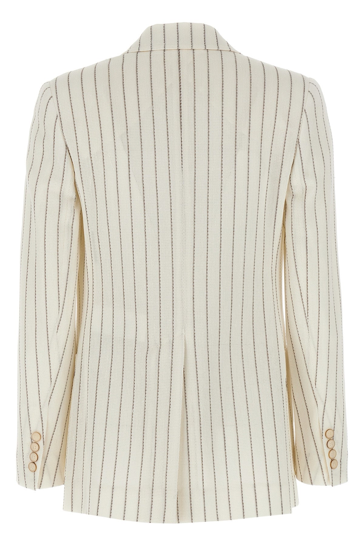 jadi single-breasted blazer in cotton and linen blend