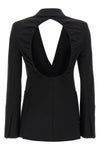 anagni single-breasted blazer in compact stretch viscose jersey