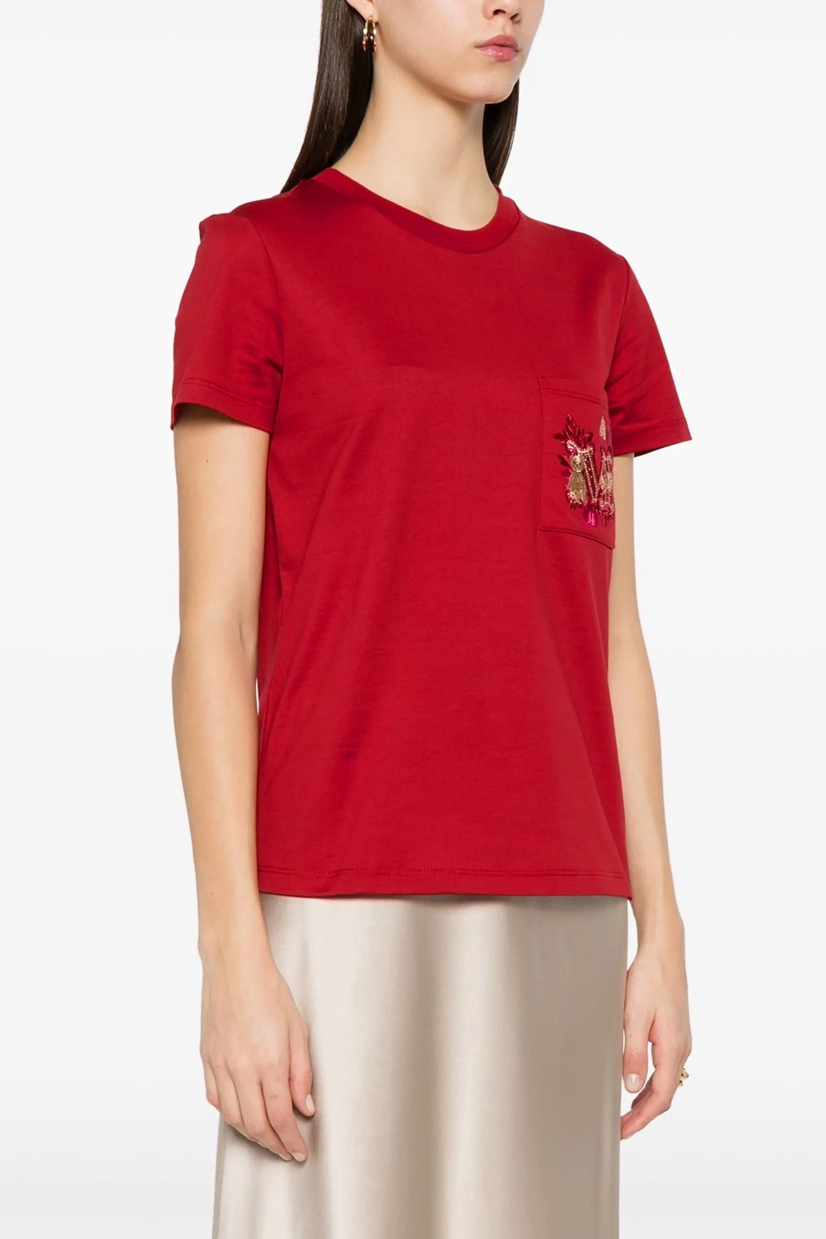 nunzio shaved cotton jersey t-shirt