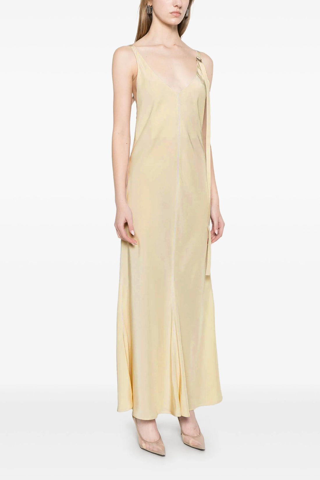 SPORTMAX 38 long unione viscose dress