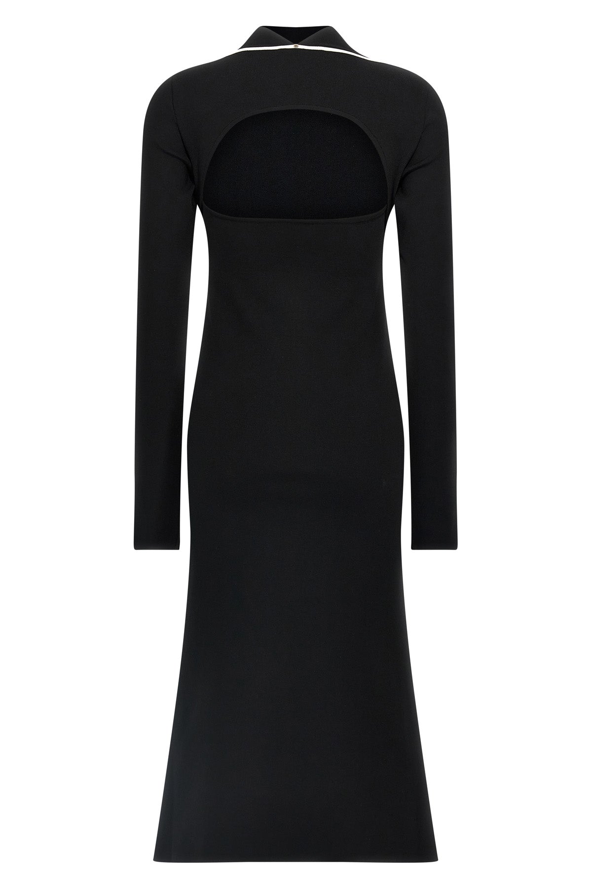 Sportmax Operoso Midi Dress In Viscose Blend Crepe Knit