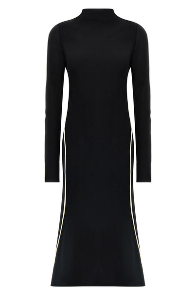 operoso midi dress in viscose blend crepe knit