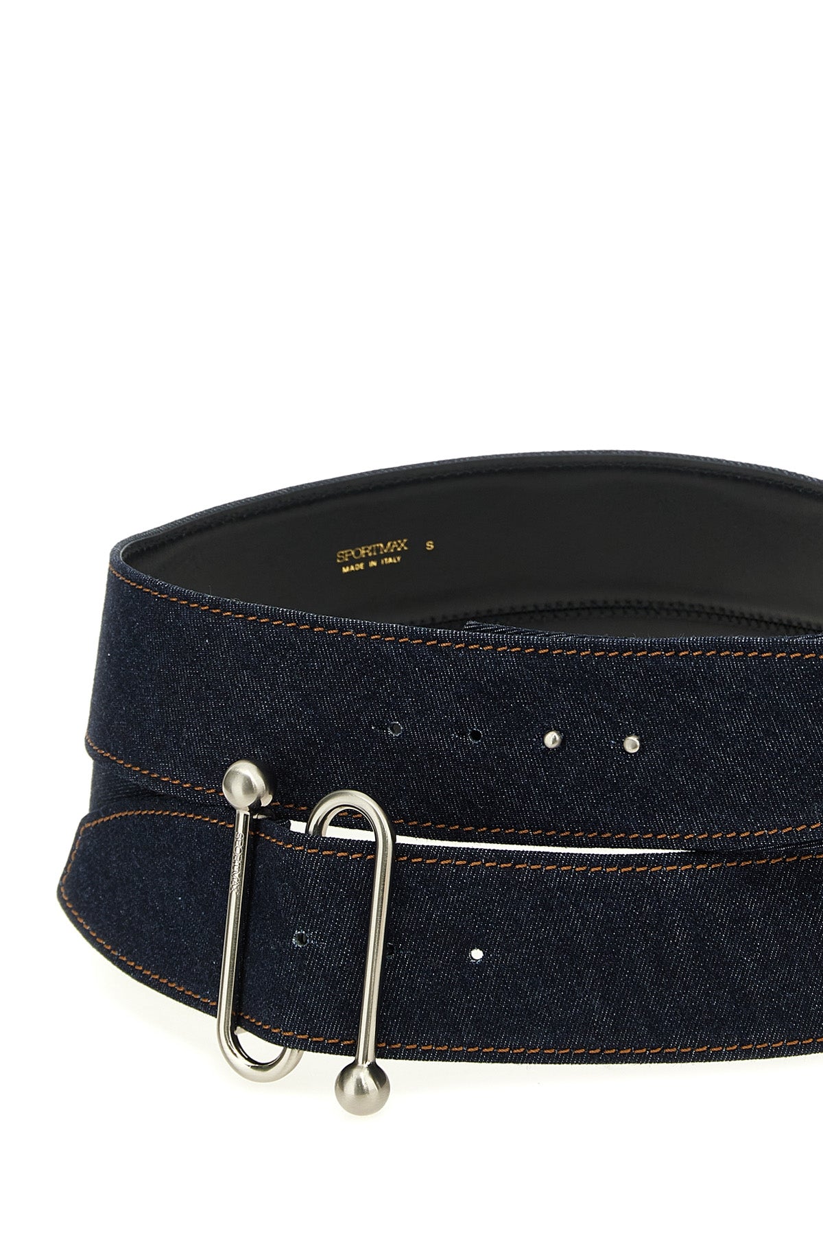 authentic arabba1234 maxi belt in firm denim
