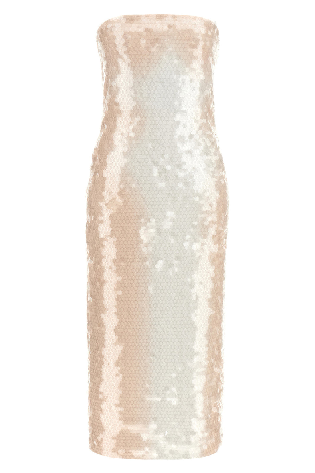 SPORTMAX S stemma longuette dress in printed and shaded technical jersey
