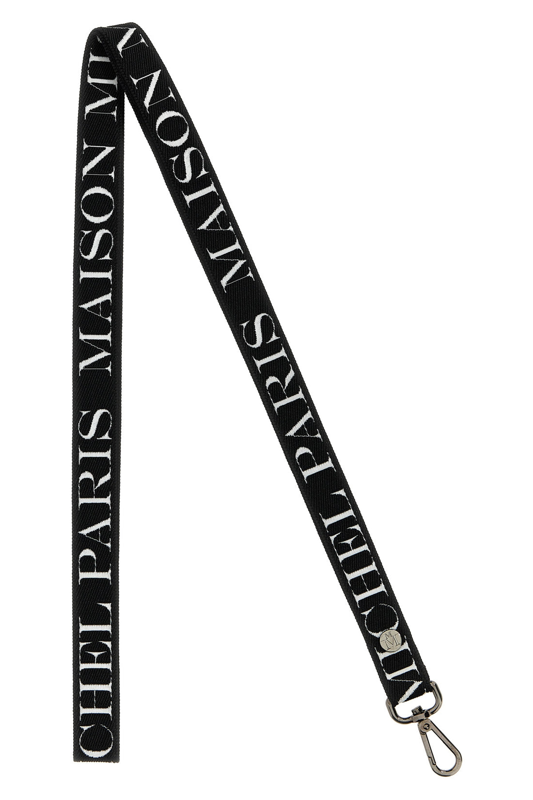 MAISON MICHEL M-L martine shoulder strap in logo fabric