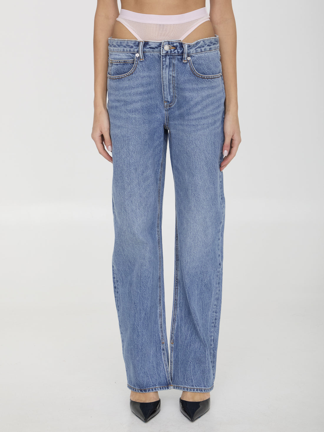 ALEXANDER WANG 25 pre-styled underwear jeans