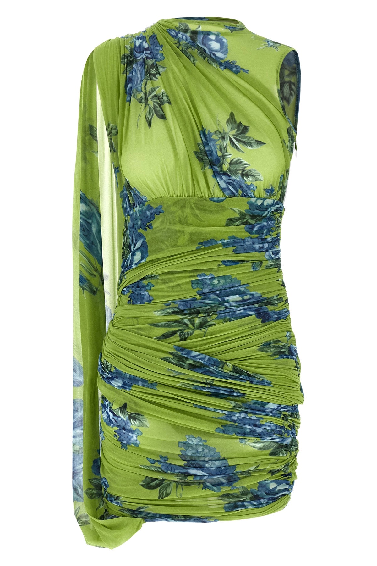 pf25 dress 24 midi dress in semi-transparent and stretch fabric