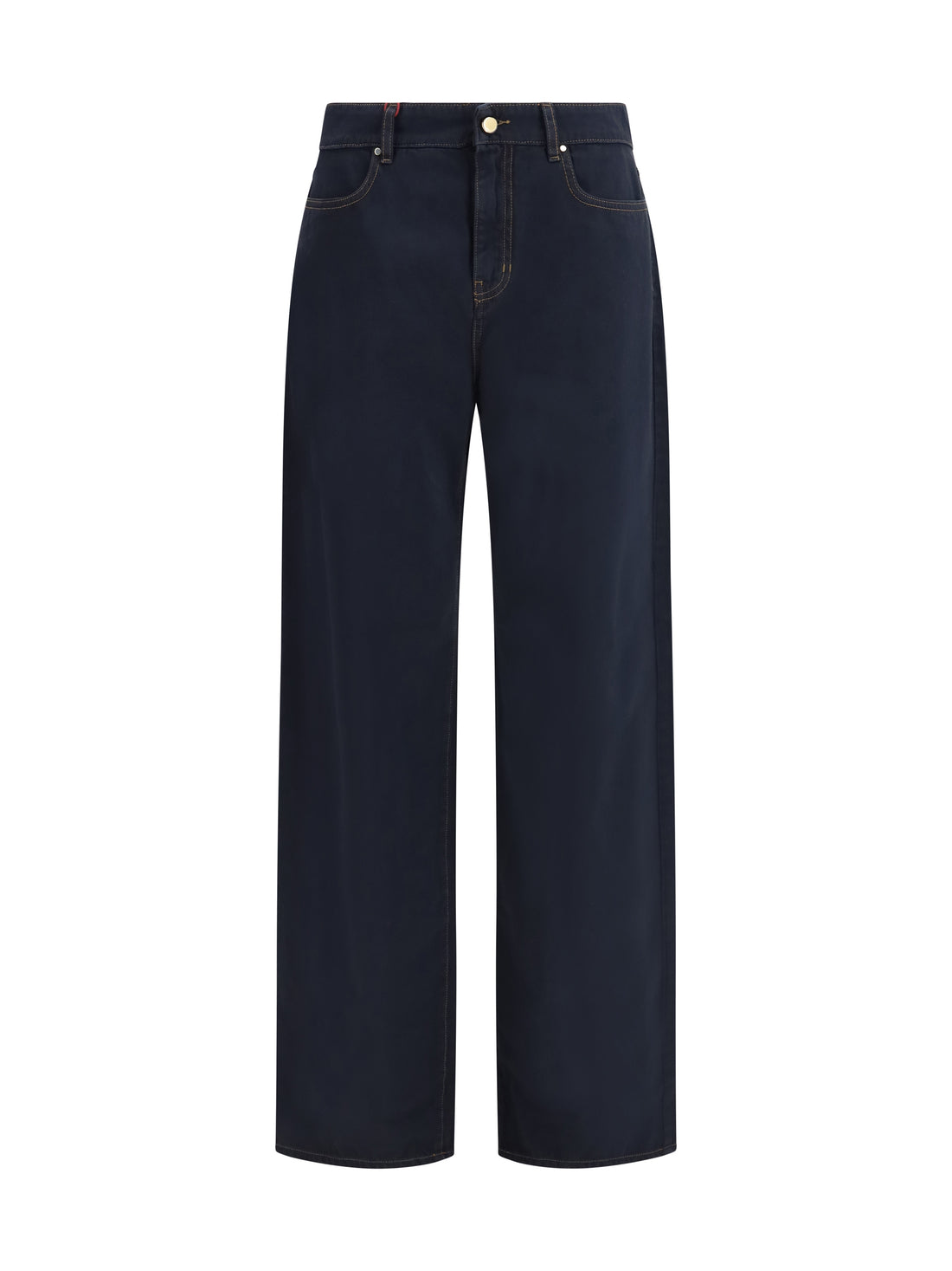 MAX MARA STUDIO 38 baggy pants in pure cotton satin