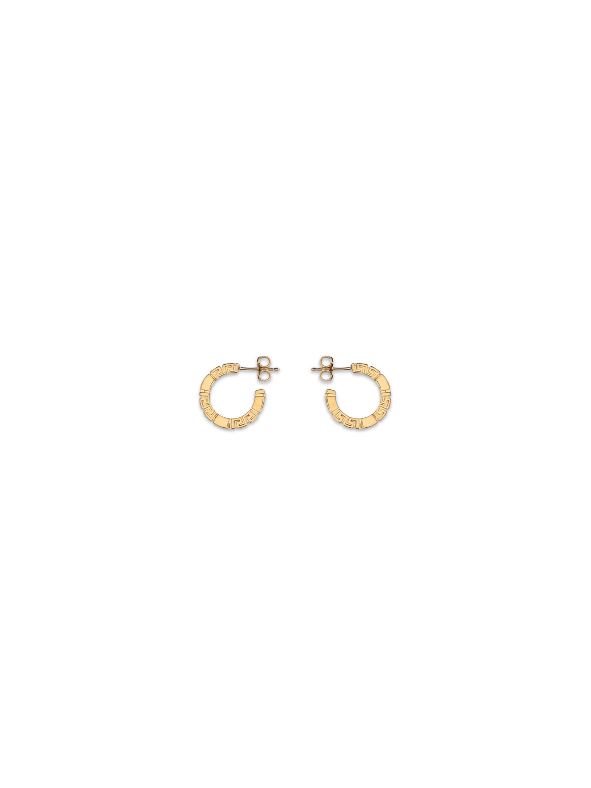 greca motif earrings