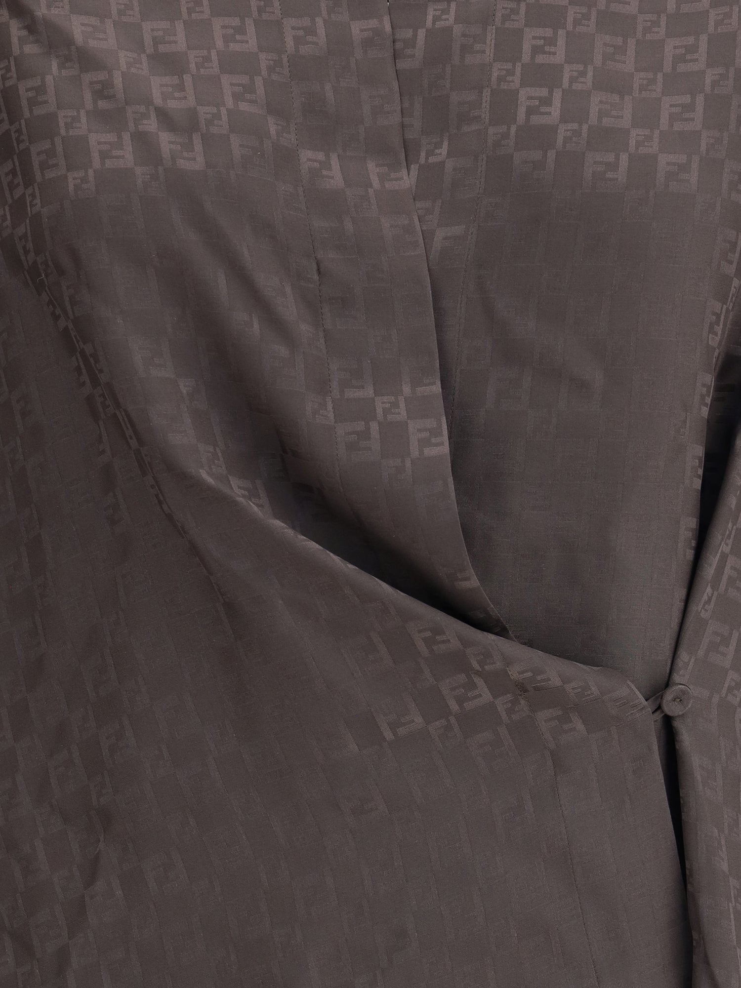 FENDI 40 silk jacquard shirt 