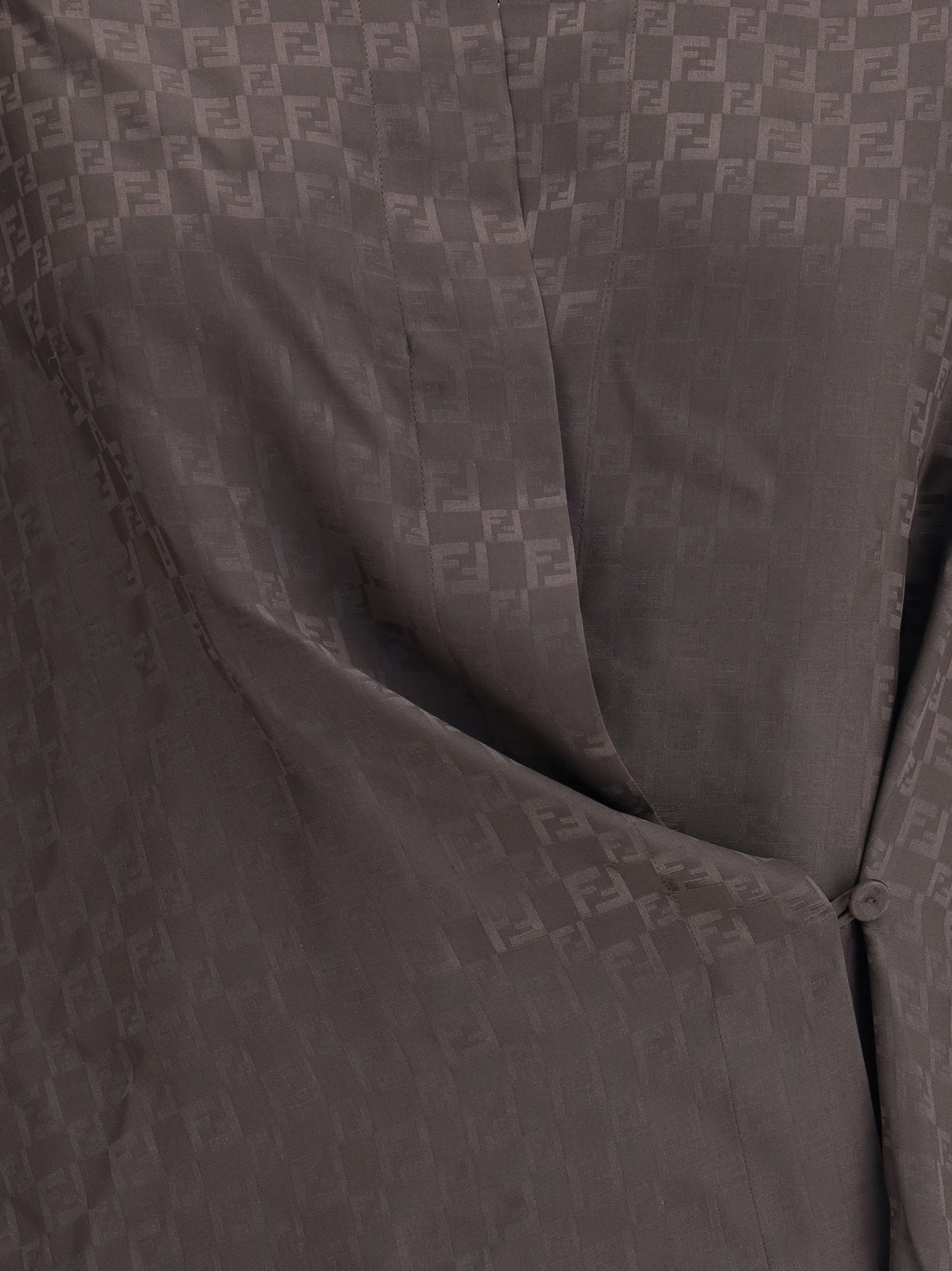 FENDI 40 silk jacquard shirt 