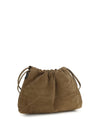 suede pouch bag