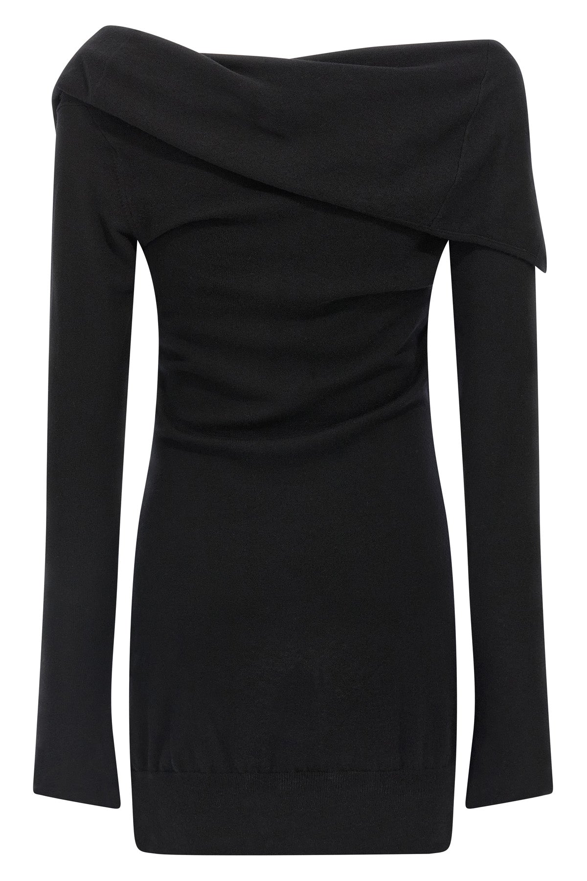 mini dress in virgin wool and cashmere blend