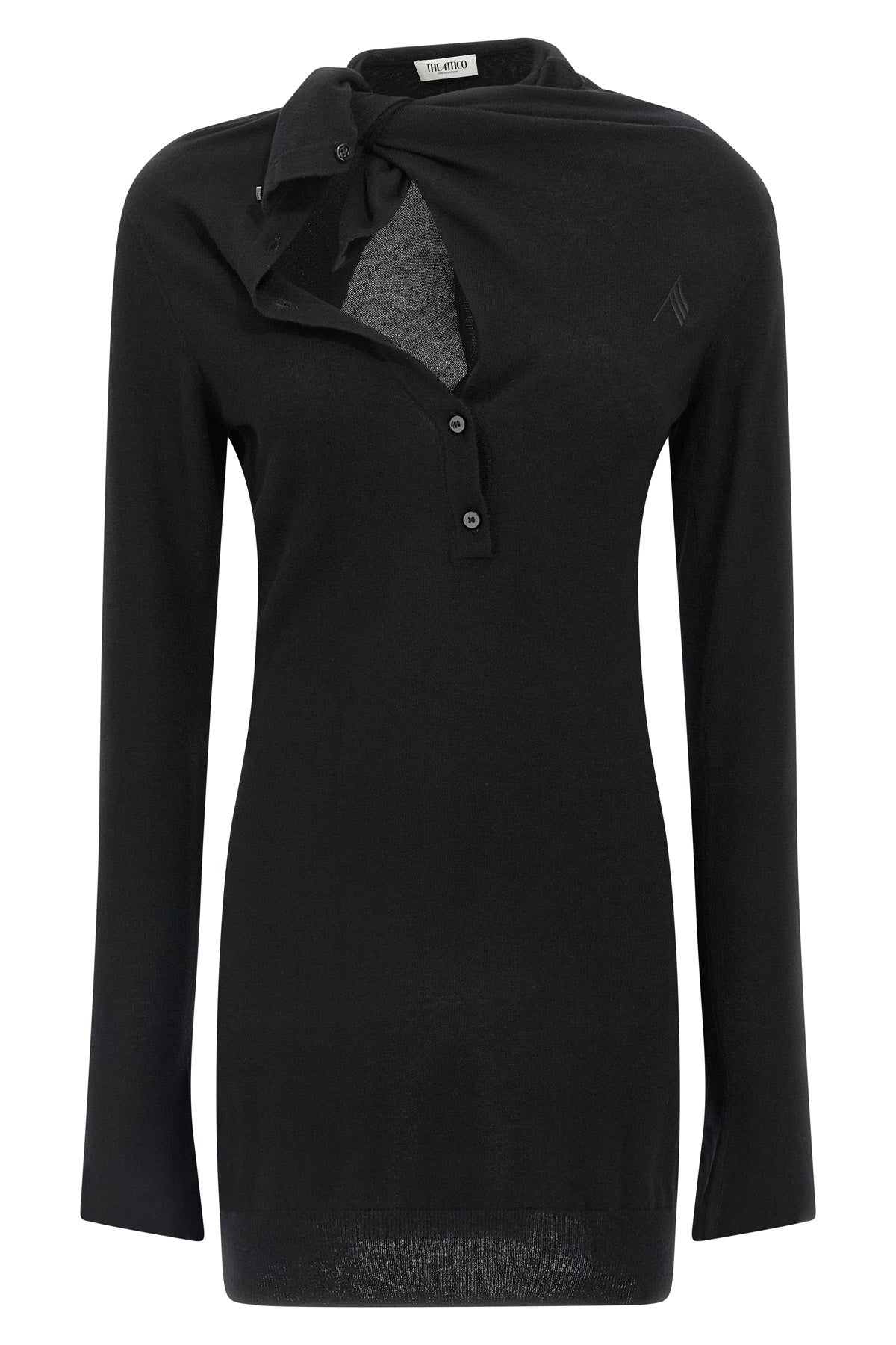 mini dress in virgin wool and cashmere blend