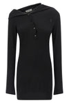 mini dress in virgin wool and cashmere blend
