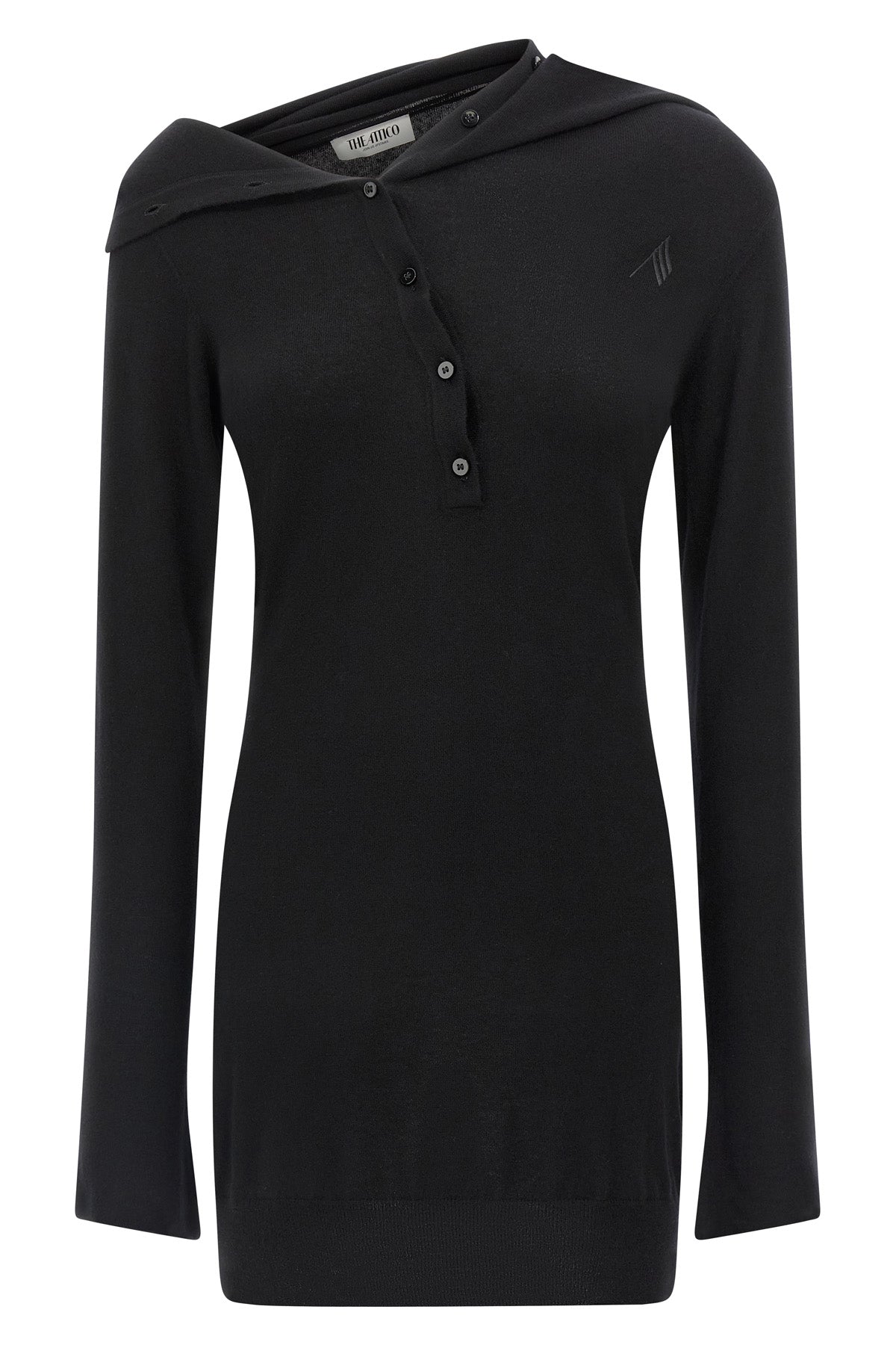 mini dress in virgin wool and cashmere blend