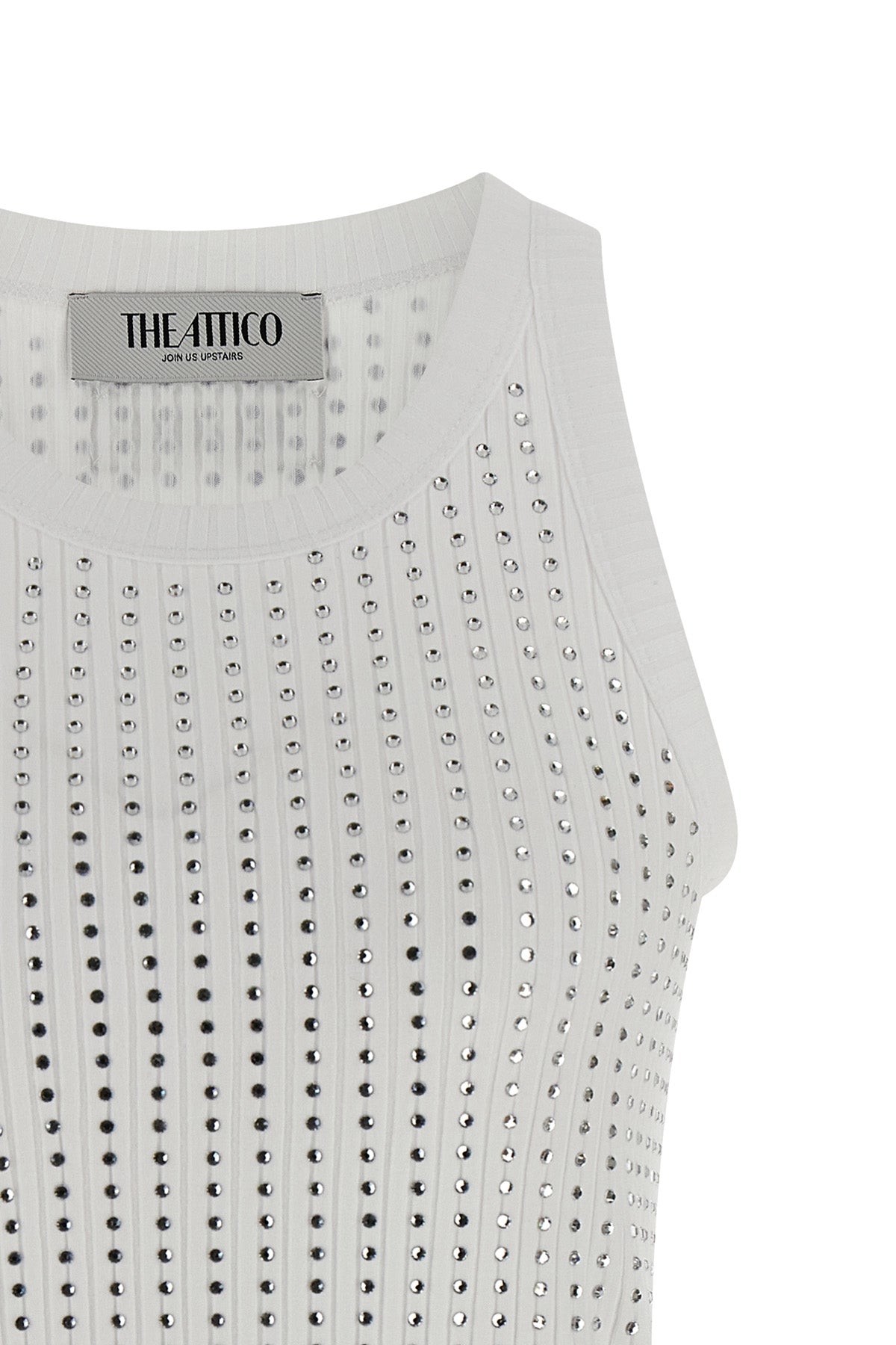 ribbed stretch cotton tank top