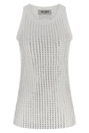 ribbed stretch cotton tank top