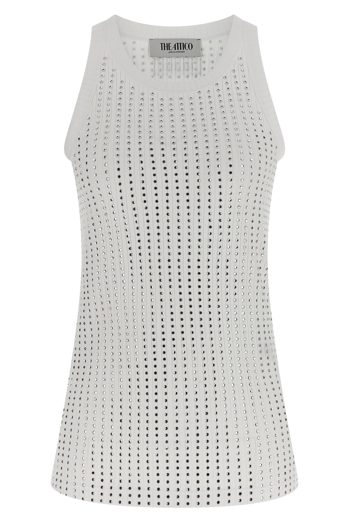 ribbed stretch cotton tank top