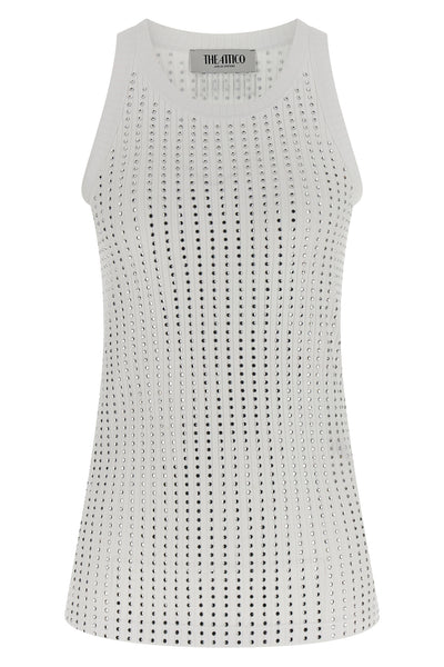 ribbed stretch cotton tank top
