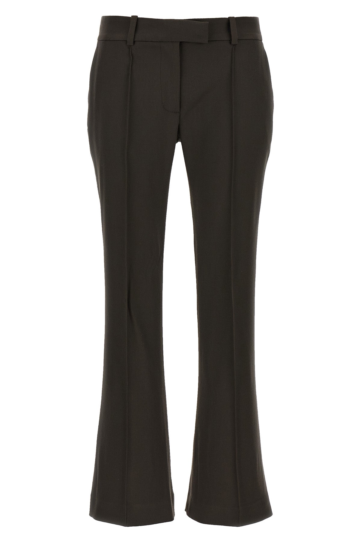 stretch wool gabardine trousers