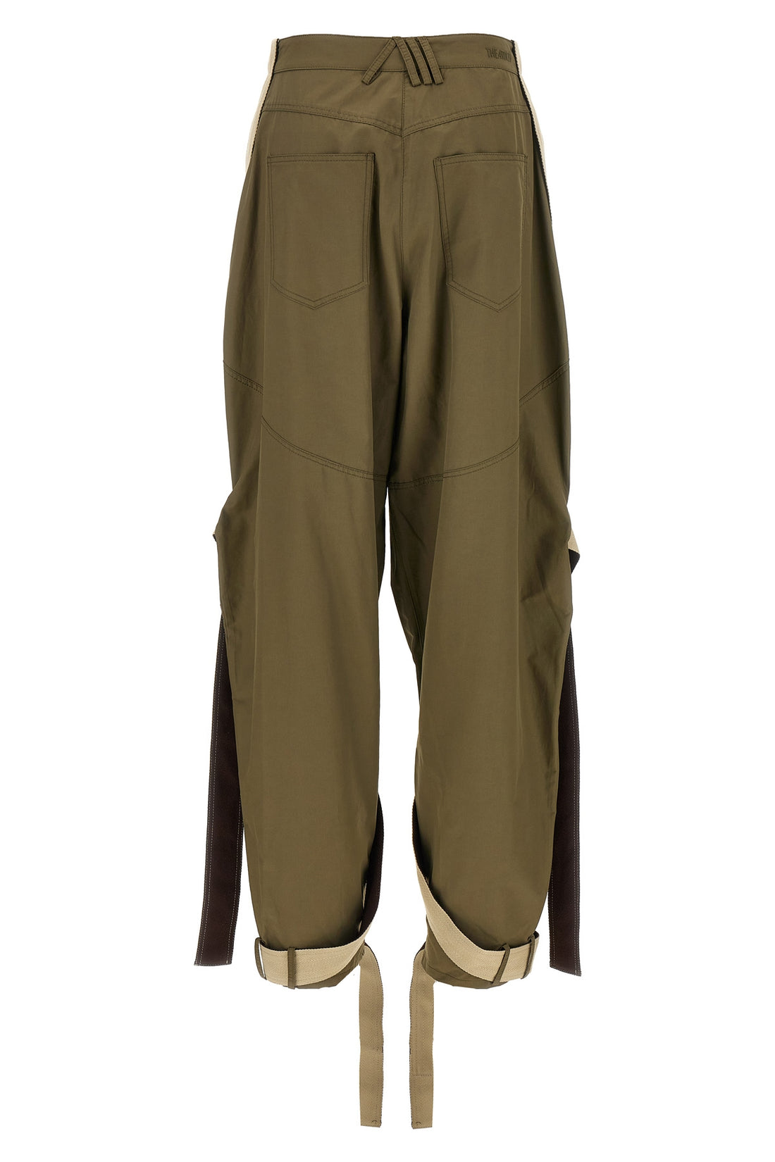THE ATTICO 40 military cotton gabardine trousers
