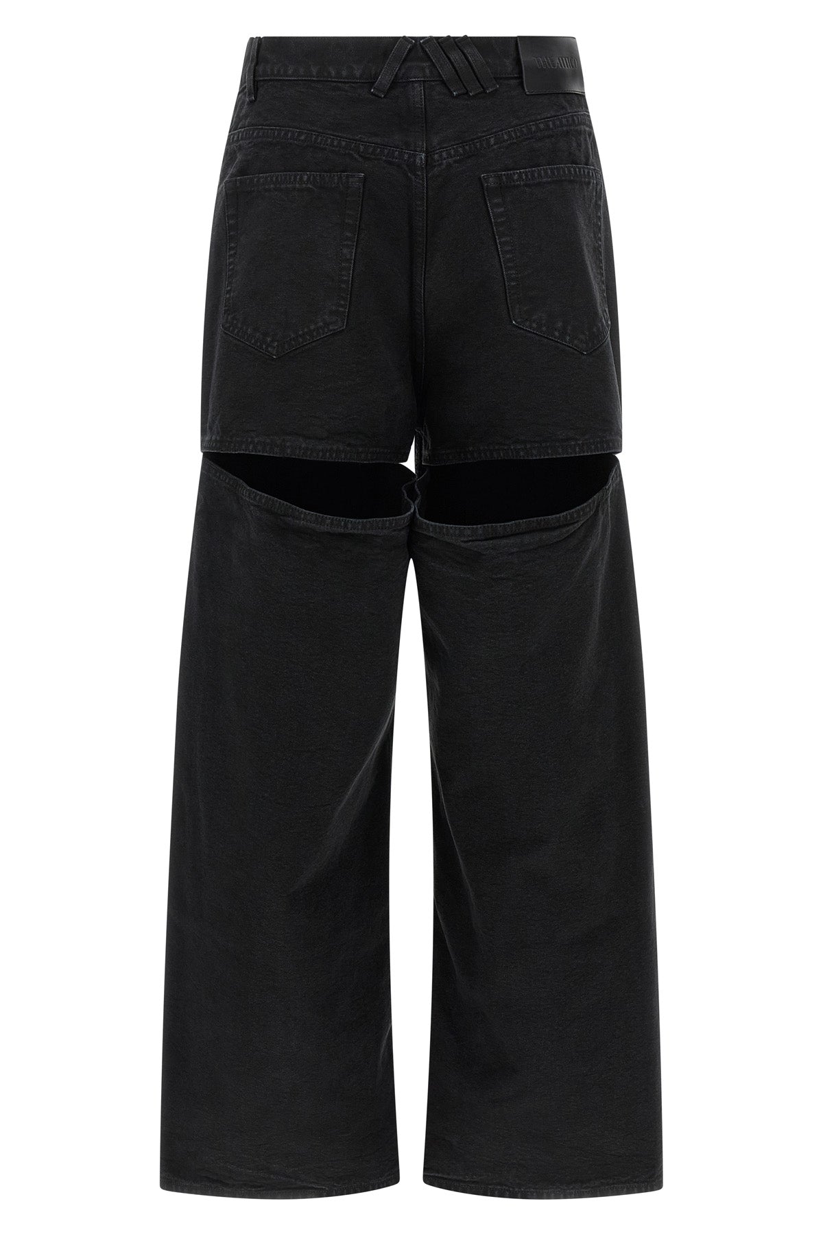 garment-dyed cotton denim jeans