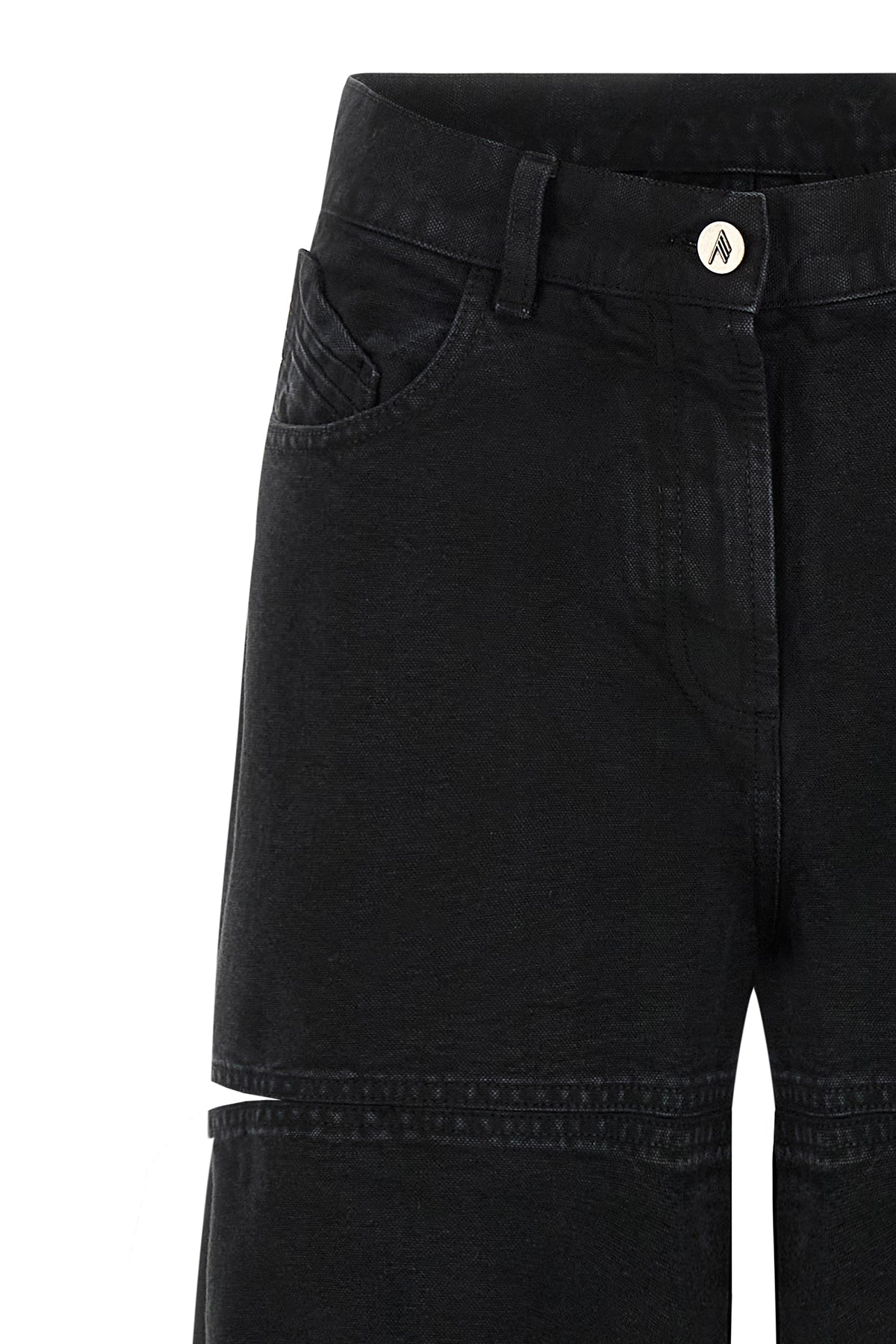 garment-dyed cotton denim jeans