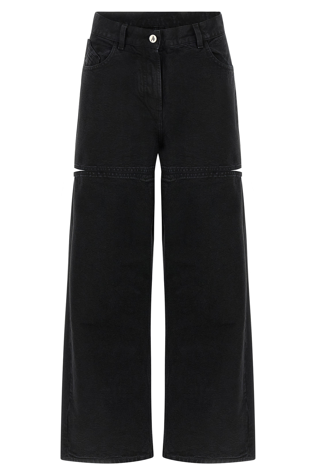 THE ATTICO 26 garment-dyed cotton denim jeans