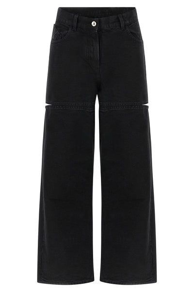 garment-dyed cotton denim jeans